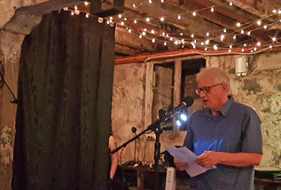 Frank Thompson at January's Words Out Loud