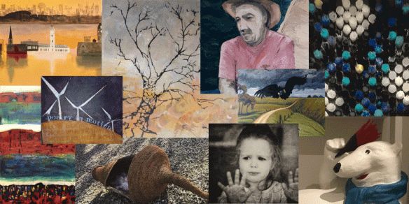 Sample of a selection of art from Weathering the Future