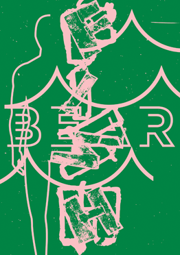 A poster made in workshop for text by Rhonda Poholke