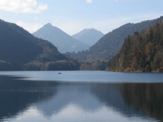 Lake Alpsee near Neuschwanstein Castle. Picture: Earl Livings